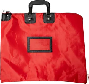 Locking Document Bag with Handles, HIPAA Compliant, 15 x 19 inch (Red)