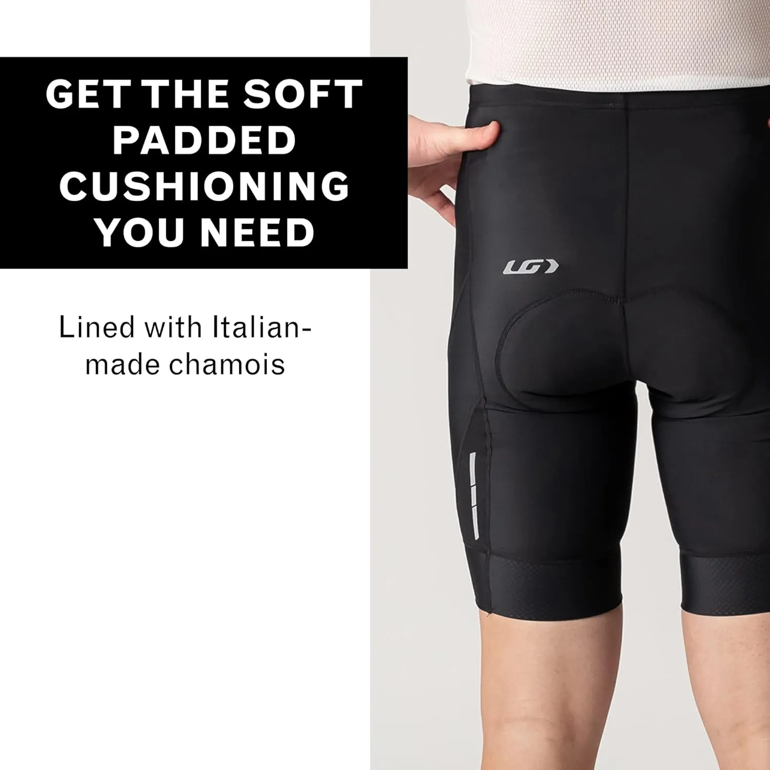 Louis Garneau, Men’s Optimum 2 Shorts, Padded, Stretchable, Breathable & Quick Drying