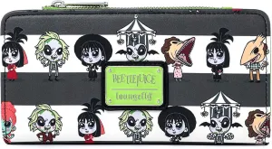 Loungefly Beetlejuice Chibi All Over Print Faux Leather Wallet