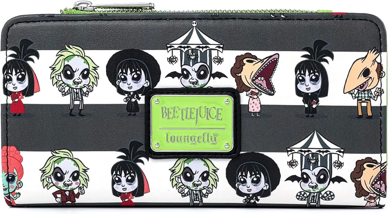Loungefly Beetlejuice Chibi All Over Print Faux Leather Wallet