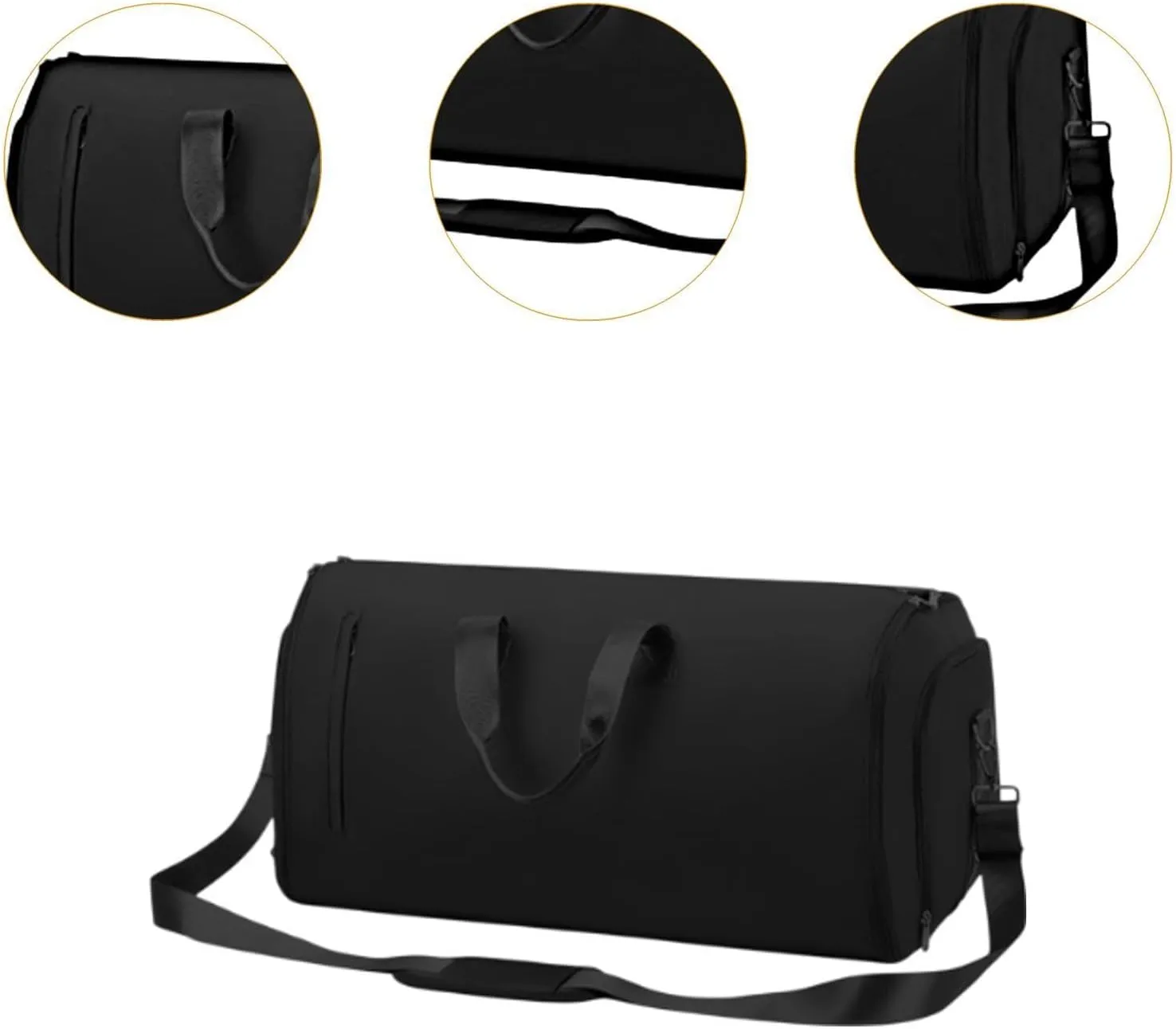 Luggage Bag Carry on Bag Business Travel Bag for for Men Camping Outdoor Trip, Black