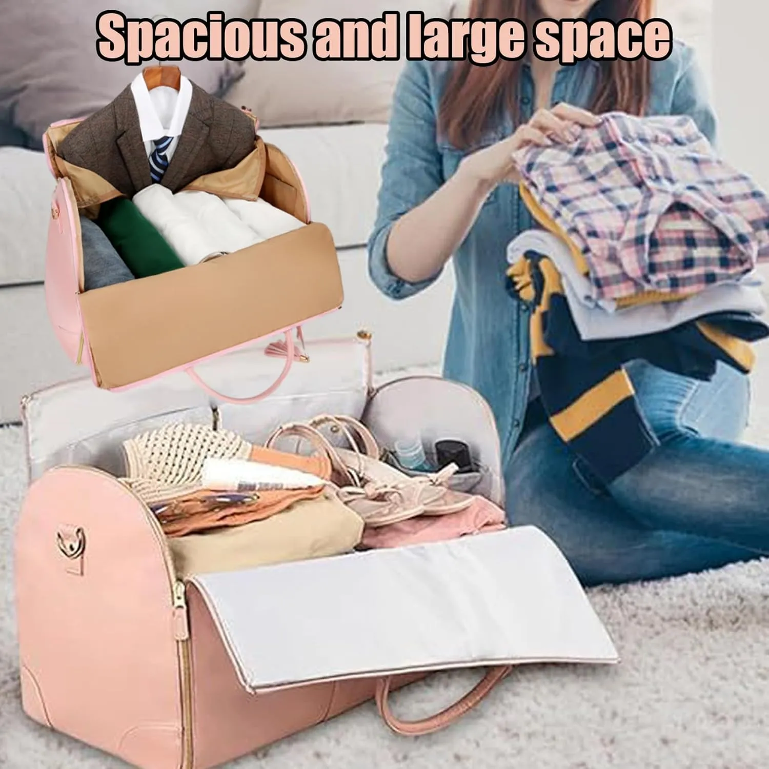 Lux Mega Travel Bag, Lux Mega Bag, Lux Travel Bags for Women, Foldable & Portable Travel Bag for Women (P)