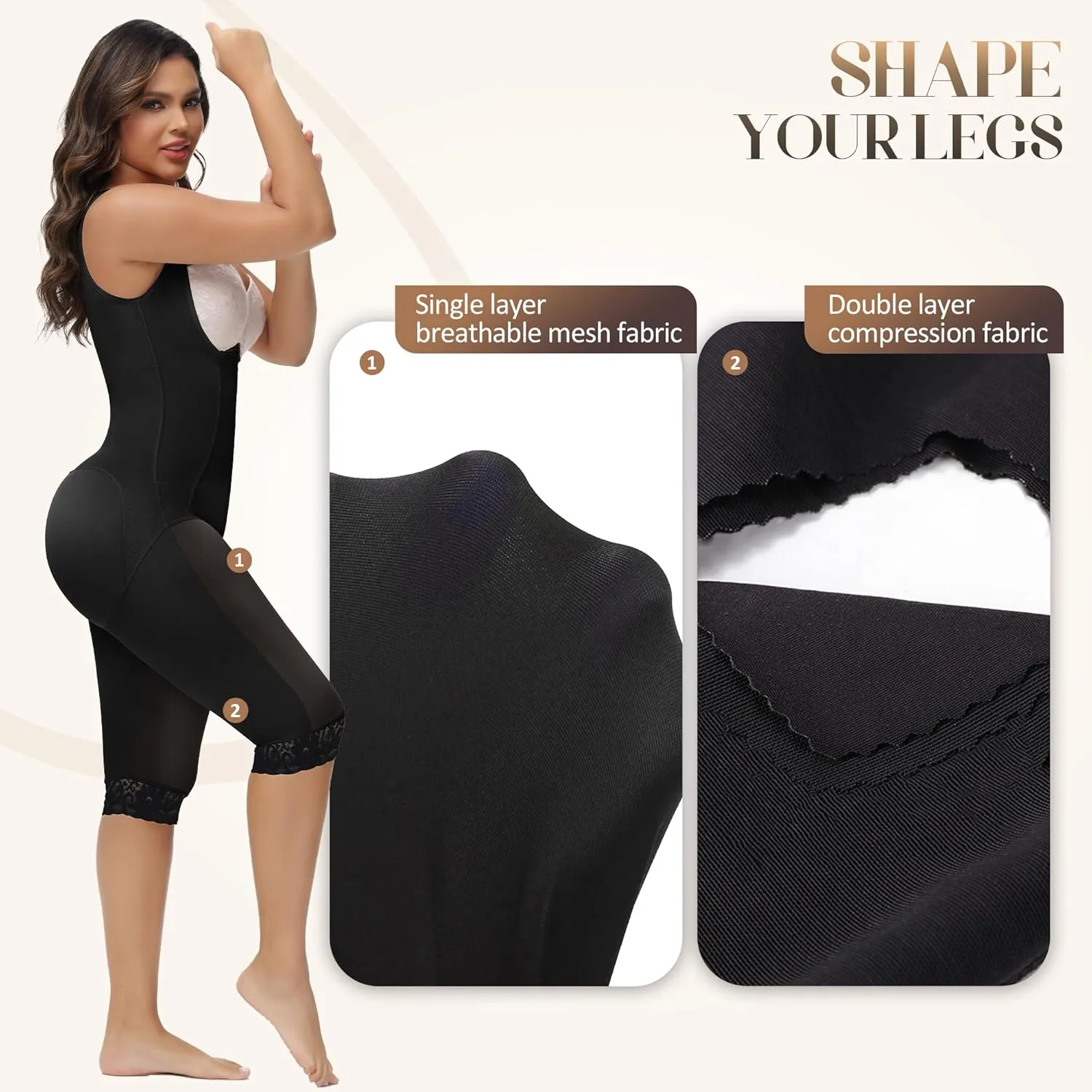 M MYODRESS Fajas Colombianas Moldeadoras Faja Body Shaper Tummy Control Shapewear for Women Post Surgery Compression Garment