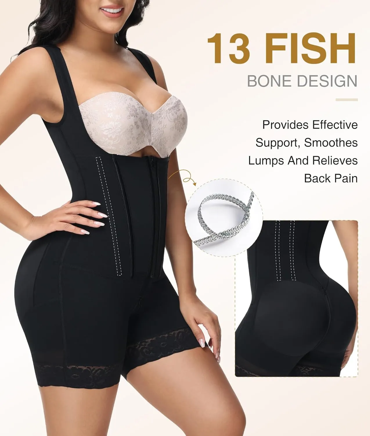 M MYODRESS Fajas Colombianas Moldeadoras Shapewear Tummy Control Body Shaper Girdles Post Surgery Compression Garment