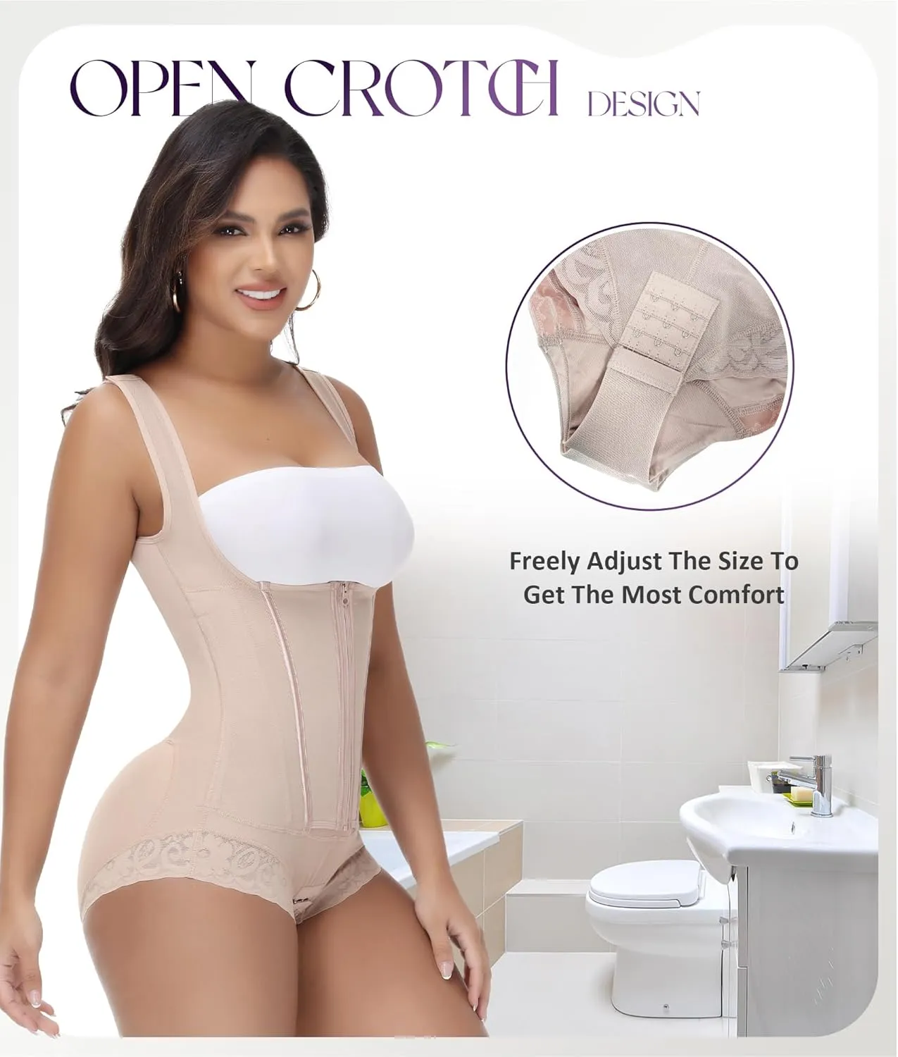 M MYODRESS Fajas Colombianas Moldeadoras Shapewear Tummy Control Body Shaper Girdles Post Surgery Compression Garment