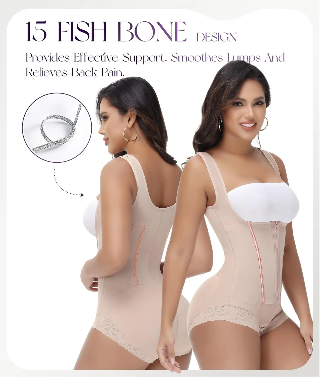 M MYODRESS Fajas Colombianas Moldeadoras Shapewear Tummy Control Body Shaper Girdles Post Surgery Compression Garment