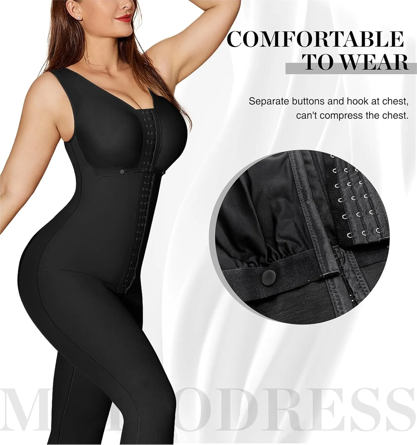 M MYODRESS Fajas Colombianas Moldeadoras Shapewear Tummy Control Body Shaper Post Surgery Compression Garment Shaping Girdles