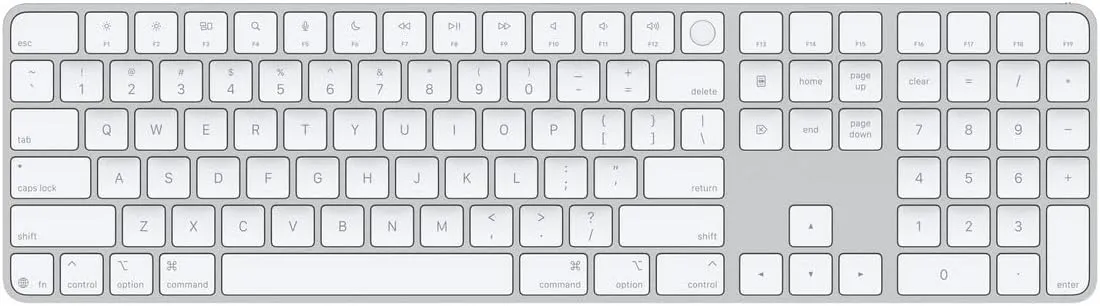 Magic Keyboard with Touch ID and Numeric Keypad for Mac Models with Apple Silicon - US English - White Keys