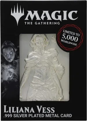Magic The Gathering Liliana Vess .999 Silver Plated Limited Edition Metal Card