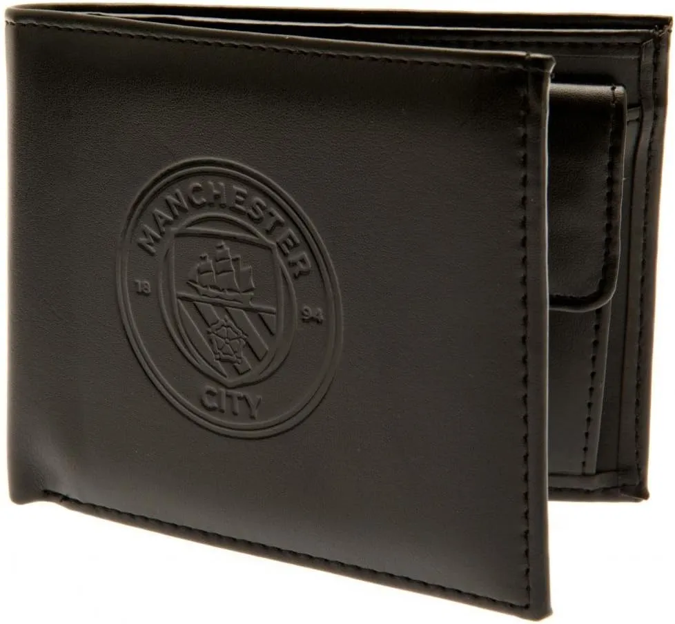 Manchester City FC Authentic EPL Debossed Wallet in Gift Box