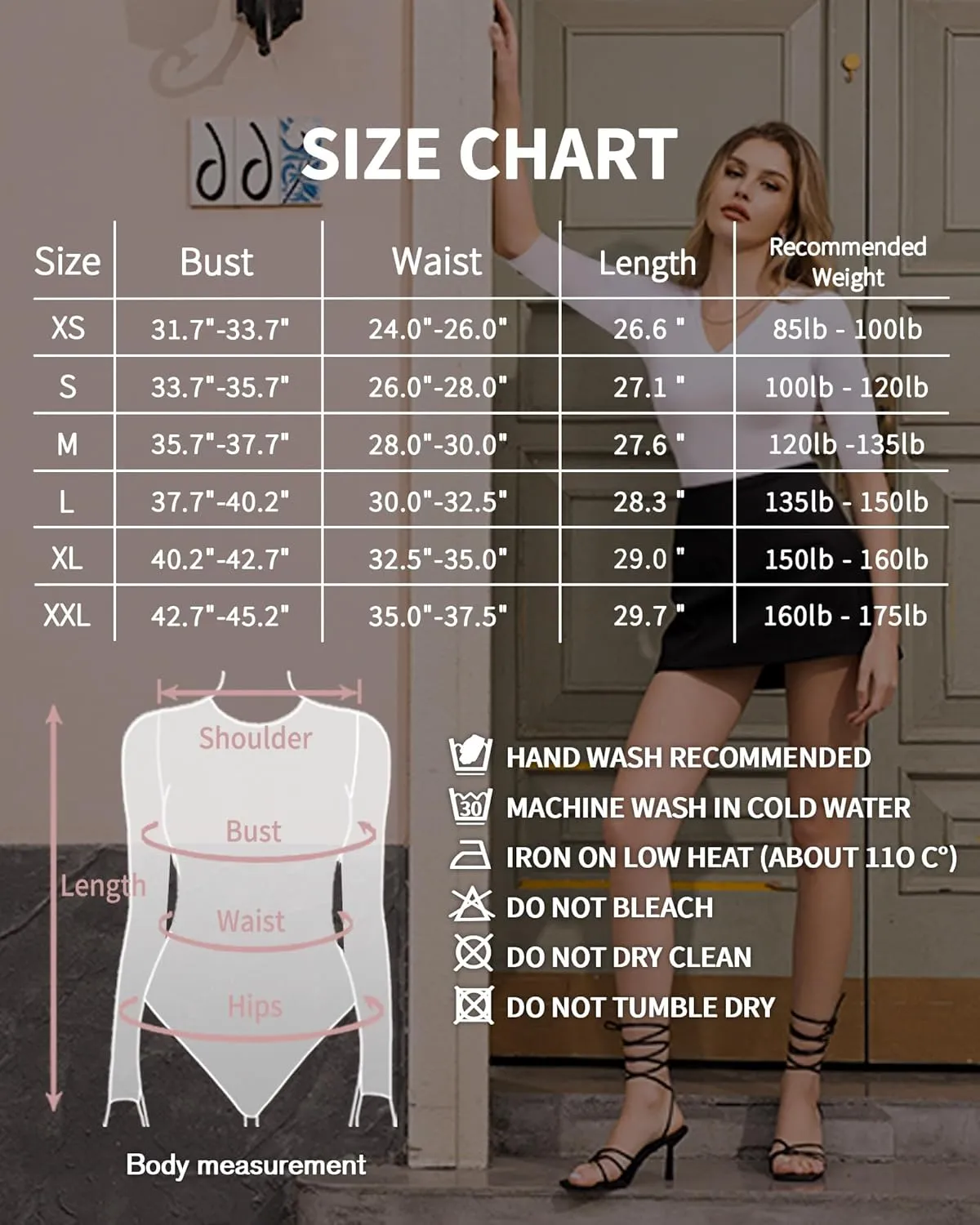 MANGOPOP Half Sleeve Bodysuit V Neck Bodysuit Shirts for Women