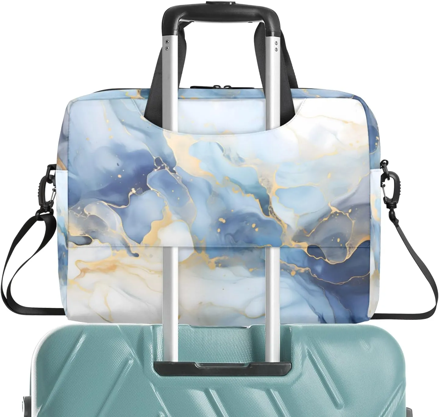 Marble Laptop Sleeve Case 14 15 15.6 inch, Marble Laptop Briefcase Shoulder Bag Waterproof Travel Computer Cover Carrying Bags