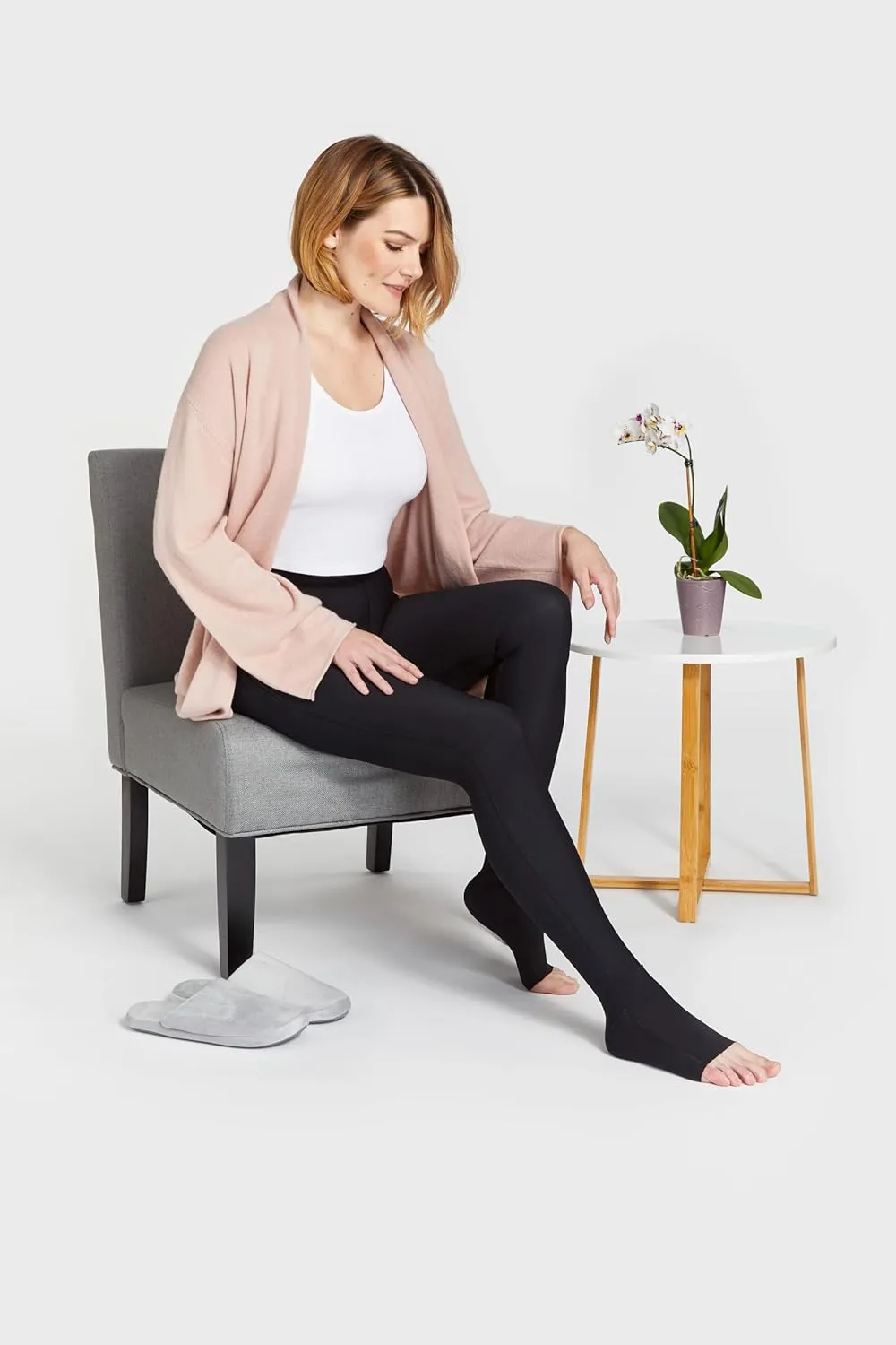 Marena LGLFM Missy Lipedema Post-Surgical Girdle with FlexFit Comfort Ankle, 17-20 mmHg Compression, 2XS-2XL