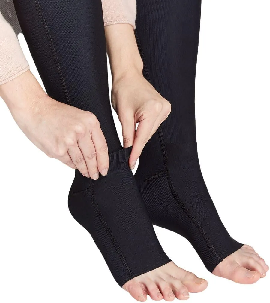 Marena LGLFM Missy Lipedema Post-Surgical Girdle with FlexFit Comfort Ankle, 17-20 mmHg Compression, 2XS-2XL
