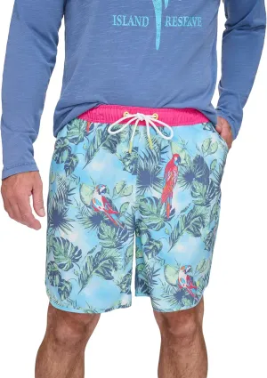 Margaritaville Men's Standard Island Reserve Parrot Swim Trunk