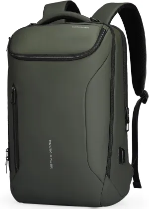 MARK RYDEN Business Backpack for Men, Waterproof High Tech Backpack with Sport Car Shape Design and USB Charging Port, Travel Laptop Backpack Fits 17.3 Inch Notebook