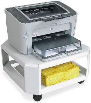 Martin Yale 24050 Master Printer Stand, Compatible with Most Laser and Inkjet Printers with a Foot-print Up to 18"W x 18"D, Heavy-duty Casters, 2 built-in Power Strip Holders