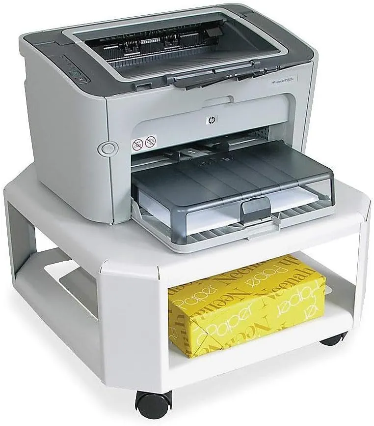 Martin Yale 24050 Master Printer Stand, Compatible with Most Laser and Inkjet Printers with a Foot-print Up to 18"W x 18"D, Heavy-duty Casters, 2 built-in Power Strip Holders
