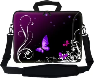 Meffort Inc 15.6 Inch Neoprene Laptop Bag - Water Resistant, Reinforced Zipper, Extra Pocket, Fits 15" to 15.6" Laptops