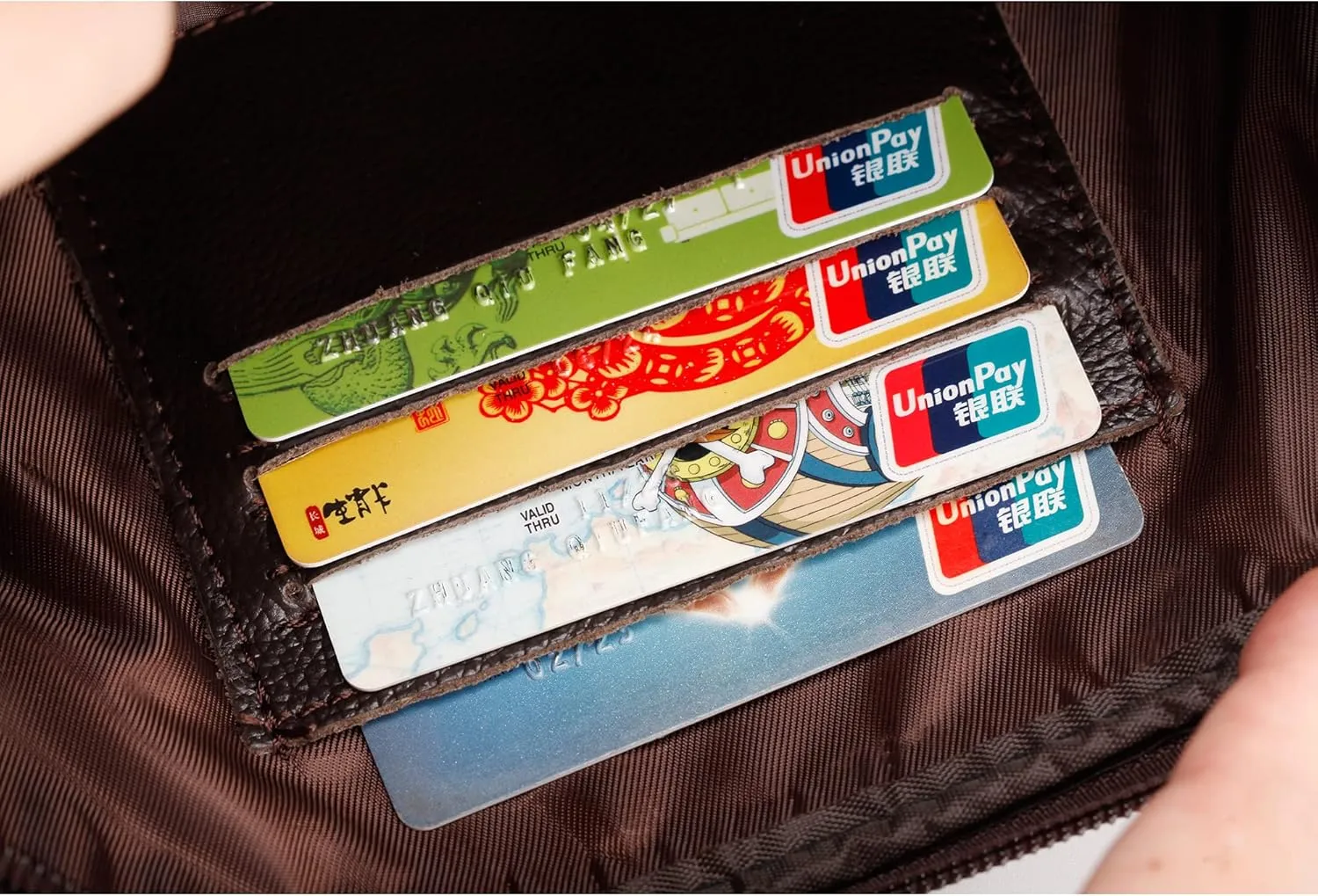 Mens Leather Clutch Organizer Wrist Bag Wallet with Credit Card Protector Slots