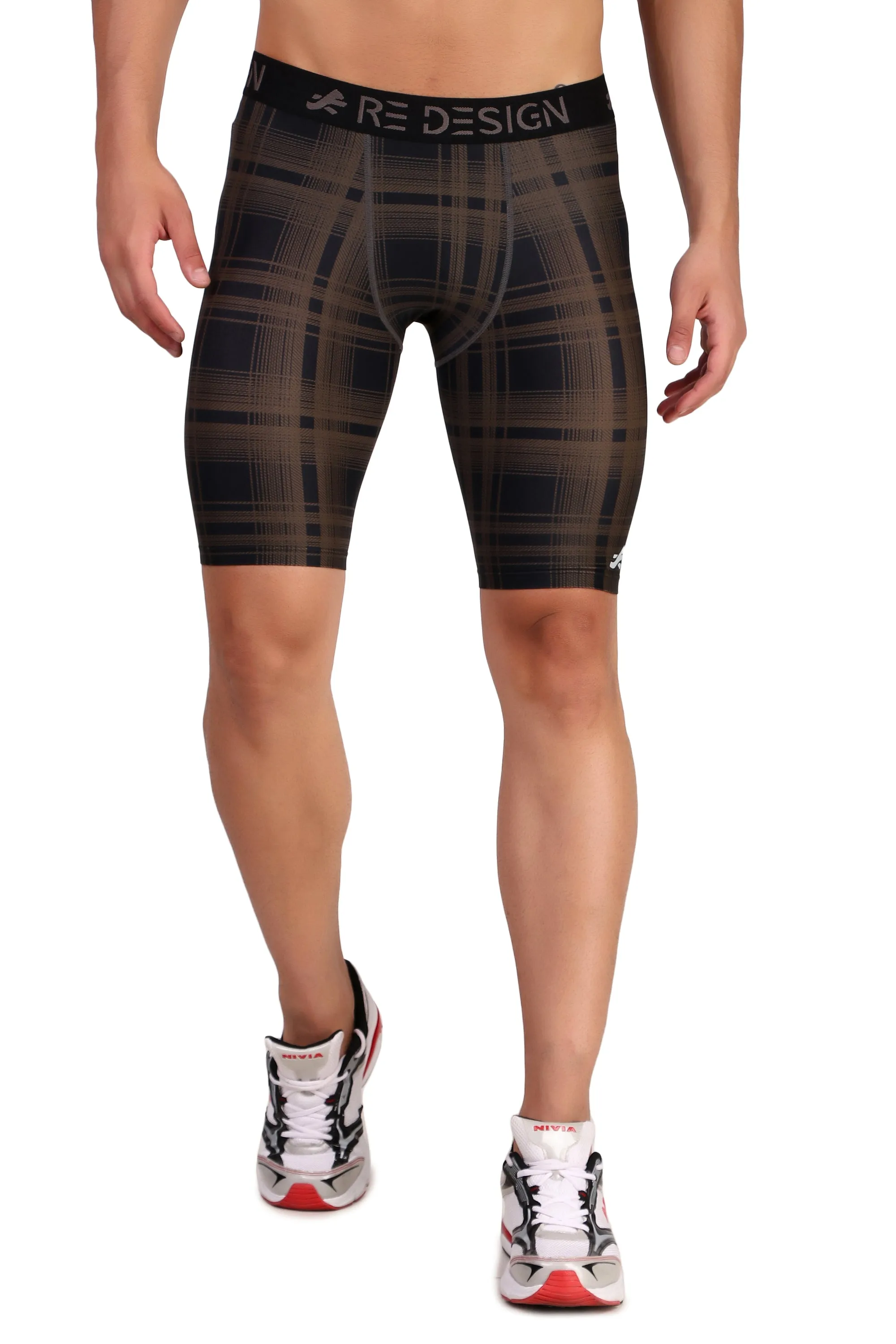 Men's Nylon Compression Shorts and Half Tights (Plade)