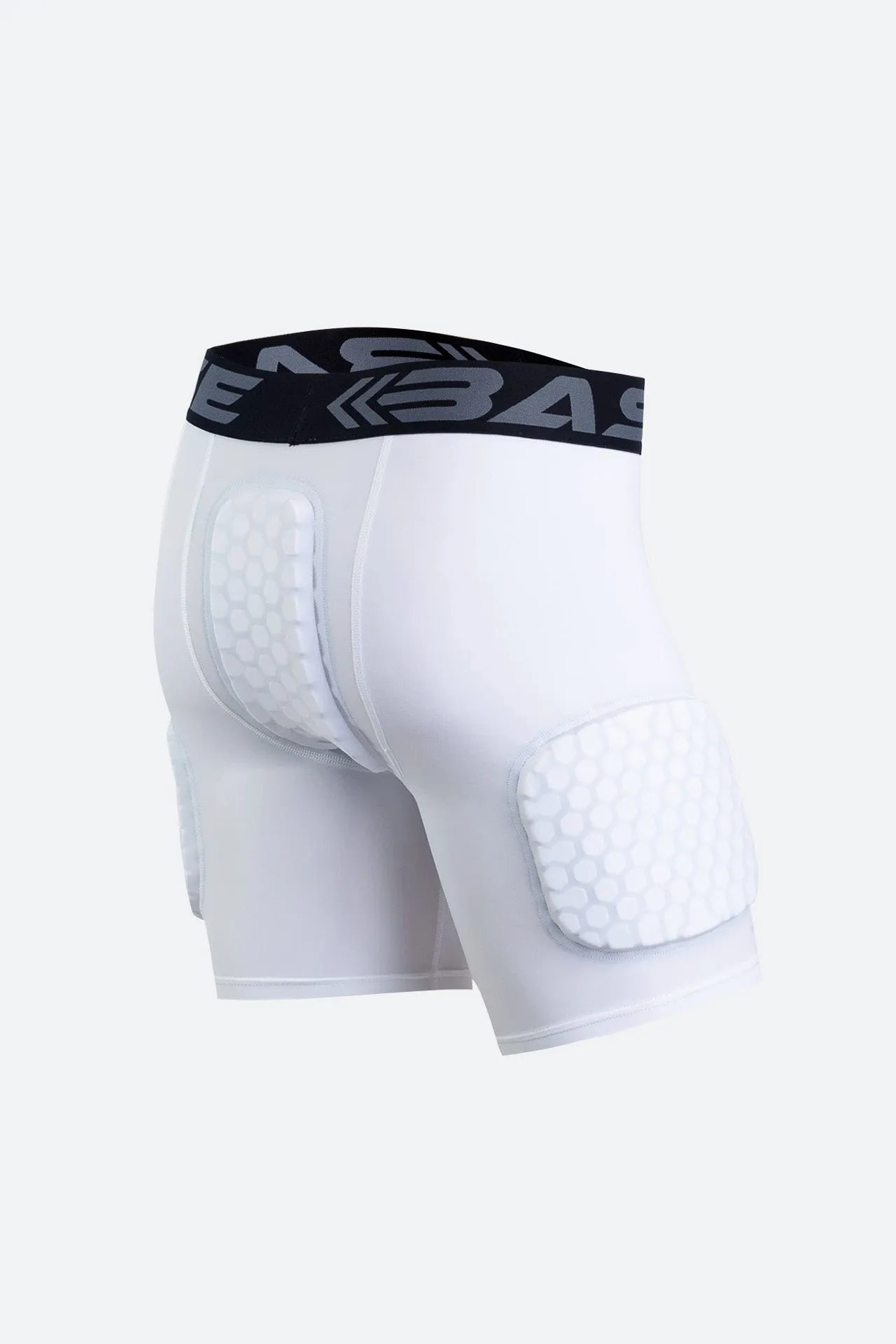 Men's Padded Compression Short - White