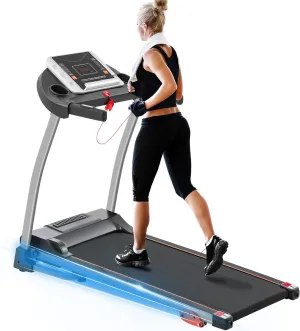 Merax Foldable Electric Treadmill 2.5HP Motorized Running Machine with 12 Perset Programs 300LBS Weight Capacity Walking Jogging Treadmill for Office Home Gym Workout with Incline