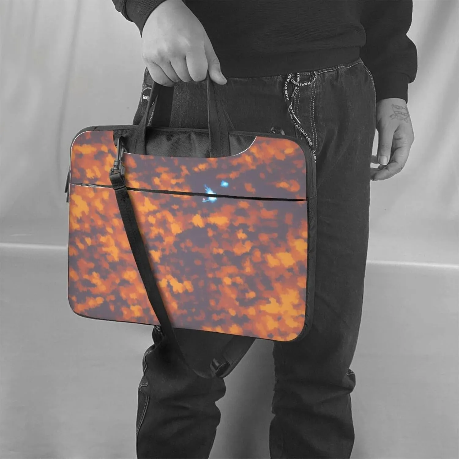 Middle Ages Pattern Laptop Shoulder Bag Notebook Computer Case Briefcase With Shoulder Straps And Handle