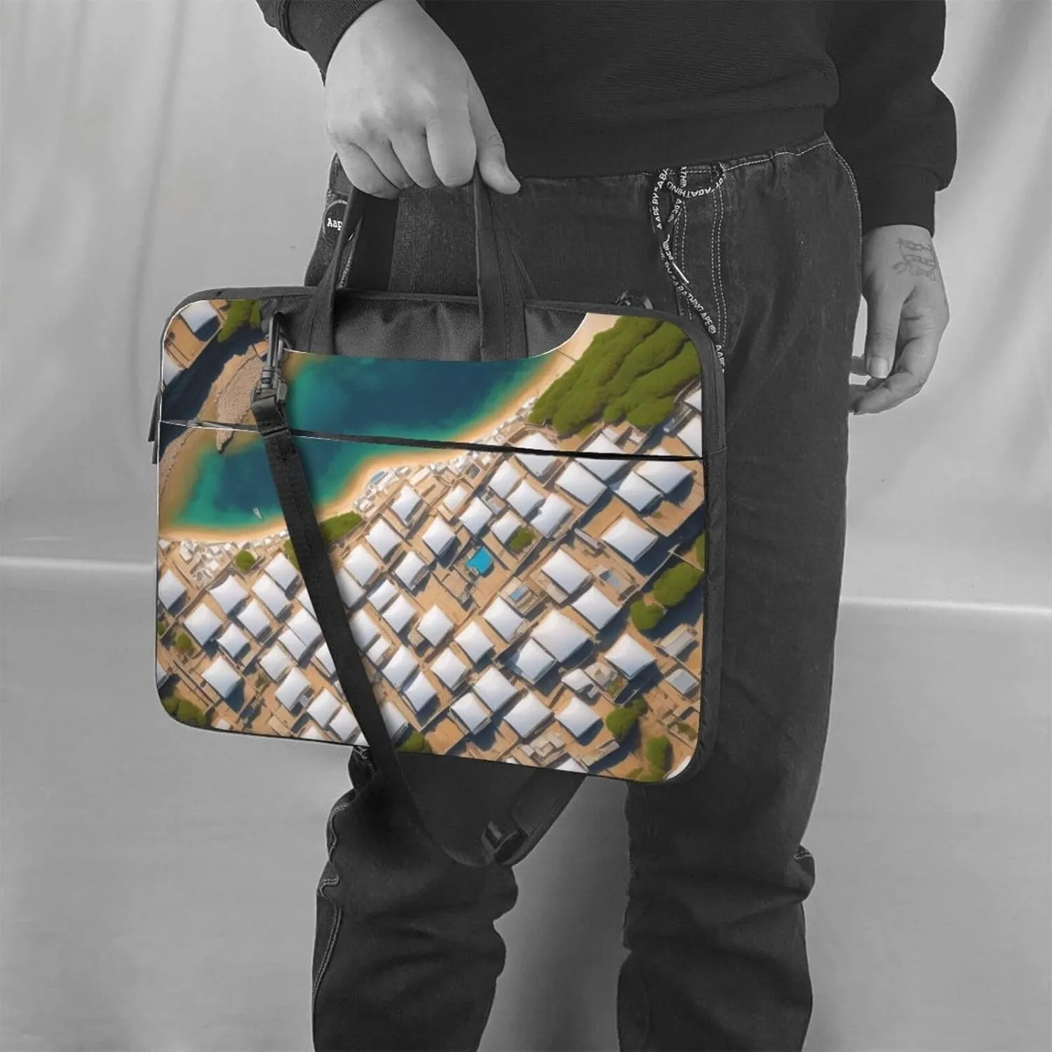 Middle Ages Pattern Laptop Shoulder Bag Notebook Computer Case Briefcase With Shoulder Straps And Handle