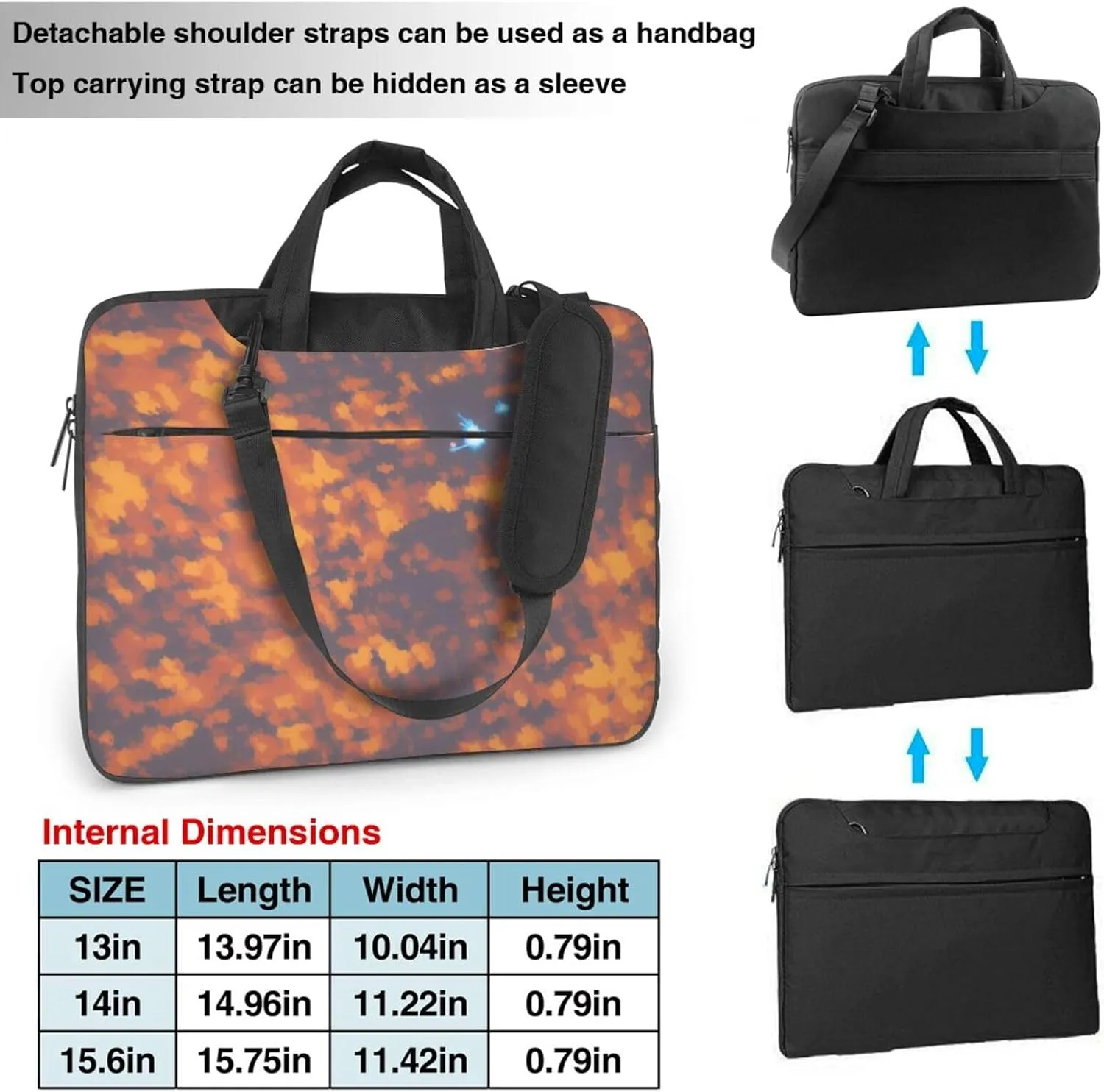 Middle Ages Pattern Laptop Shoulder Bag Notebook Computer Case Briefcase With Shoulder Straps And Handle
