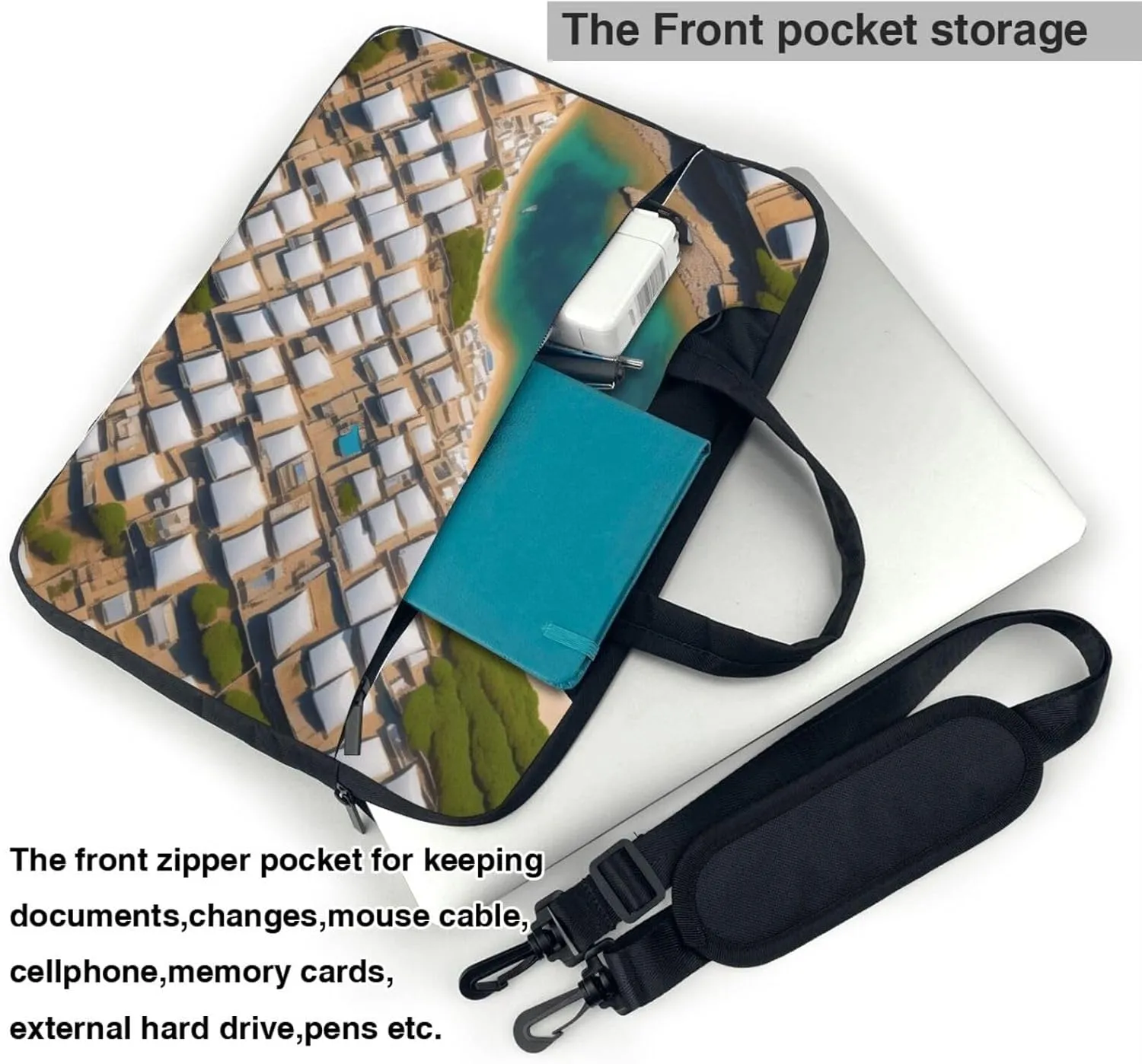 Middle Ages Pattern Laptop Shoulder Bag Notebook Computer Case Briefcase With Shoulder Straps And Handle