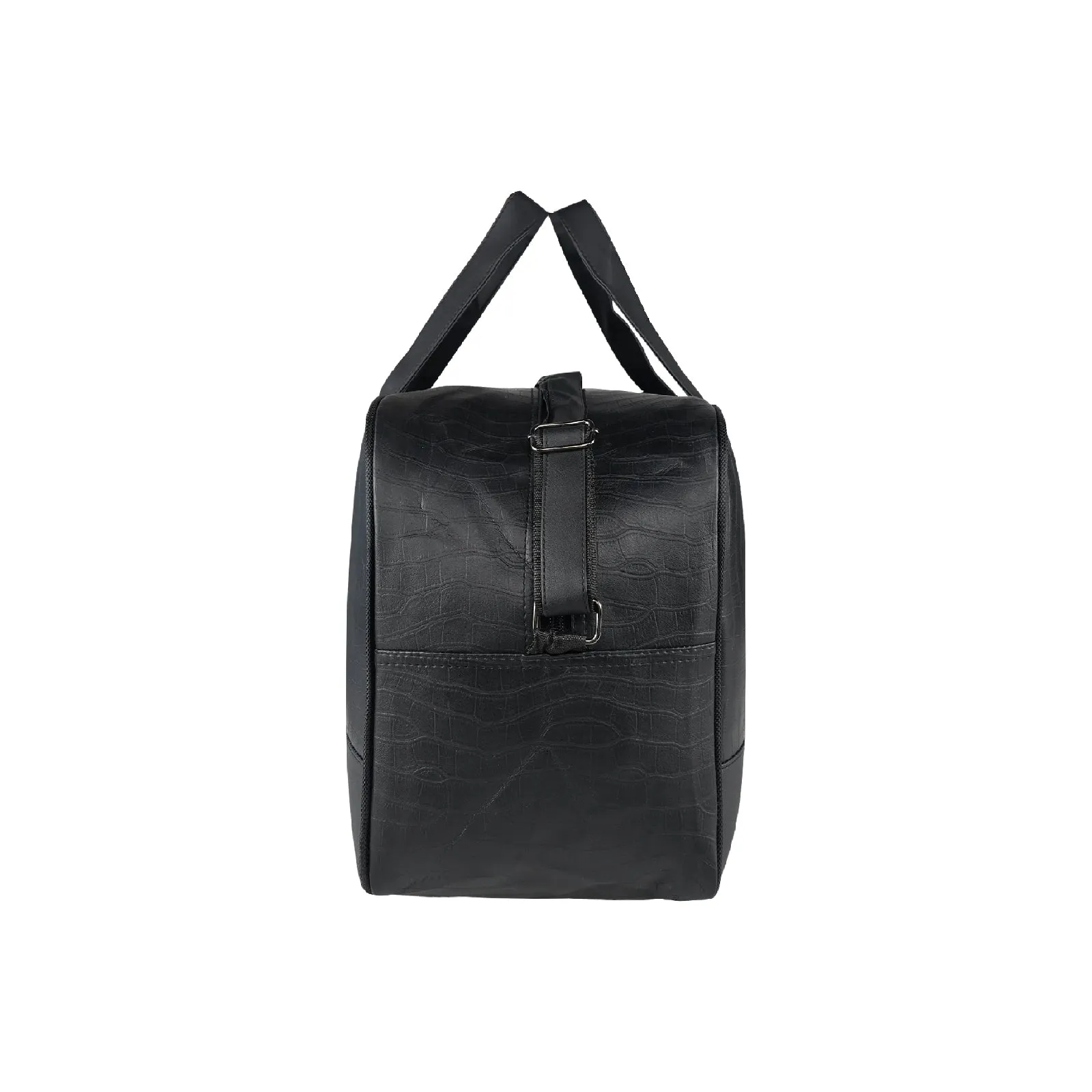 Mike PU Leather 32L Fizz Duffle Bag - Black