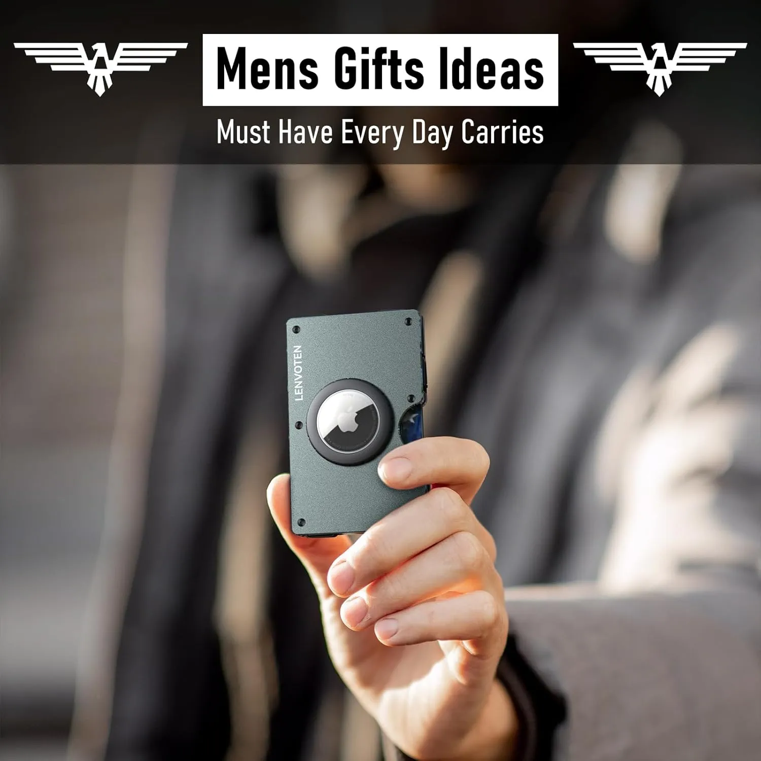 Minimalist Wallet for Men, Metal Wallet with Money Clip, Slim Compact Wallet, RFID Blocking Card Holder, Metal Aluminum Credit Card Holder, Holds up to 20 Cards