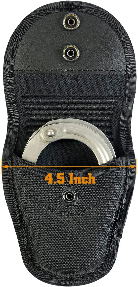 Molded Handcuff Pouch - Hidden Snap Handcuff Case for Duty Belt