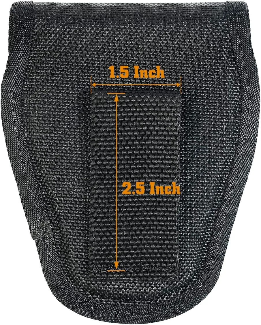 Molded Handcuff Pouch - Hidden Snap Handcuff Case for Duty Belt
