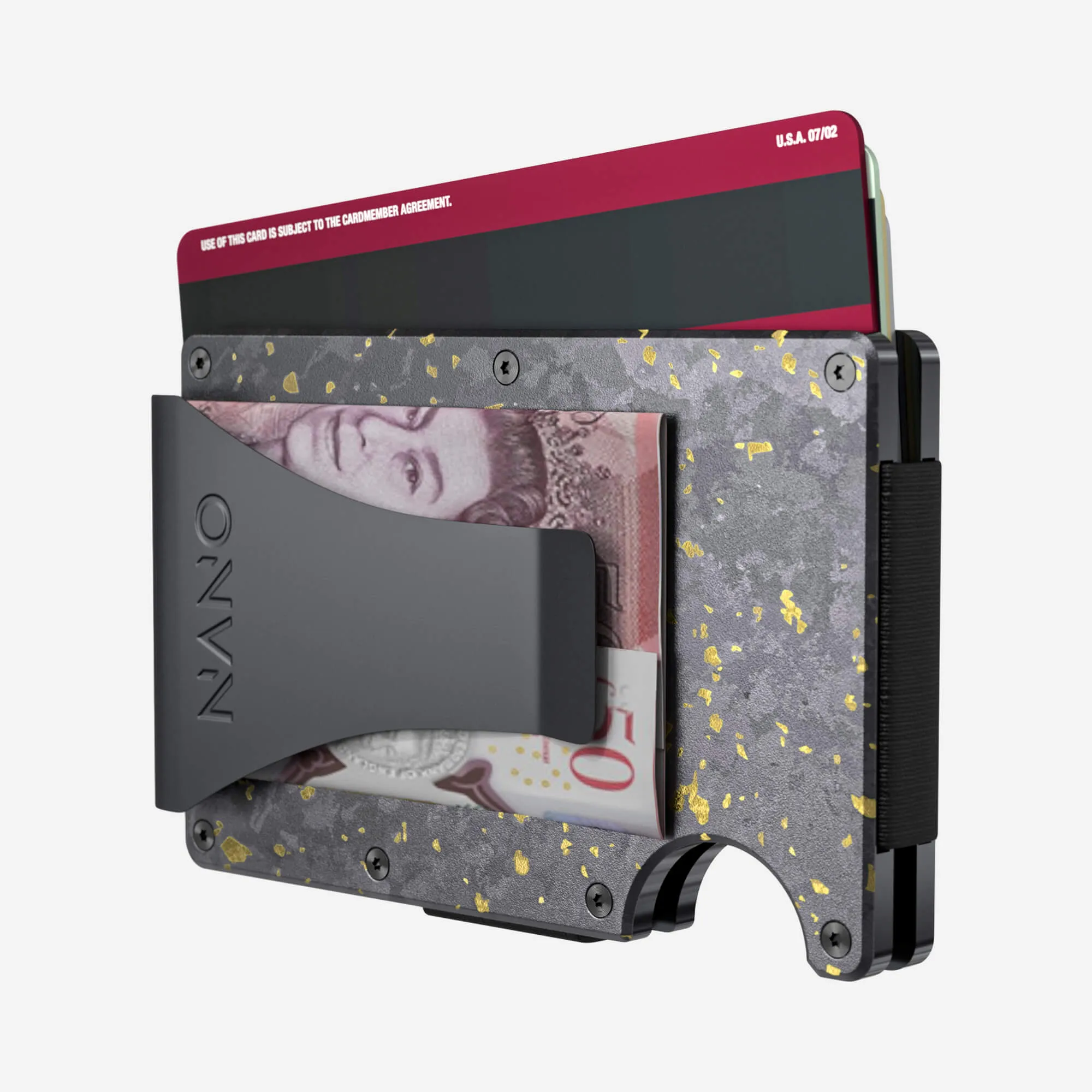 Money Clip Wallet (Nero/Oro)