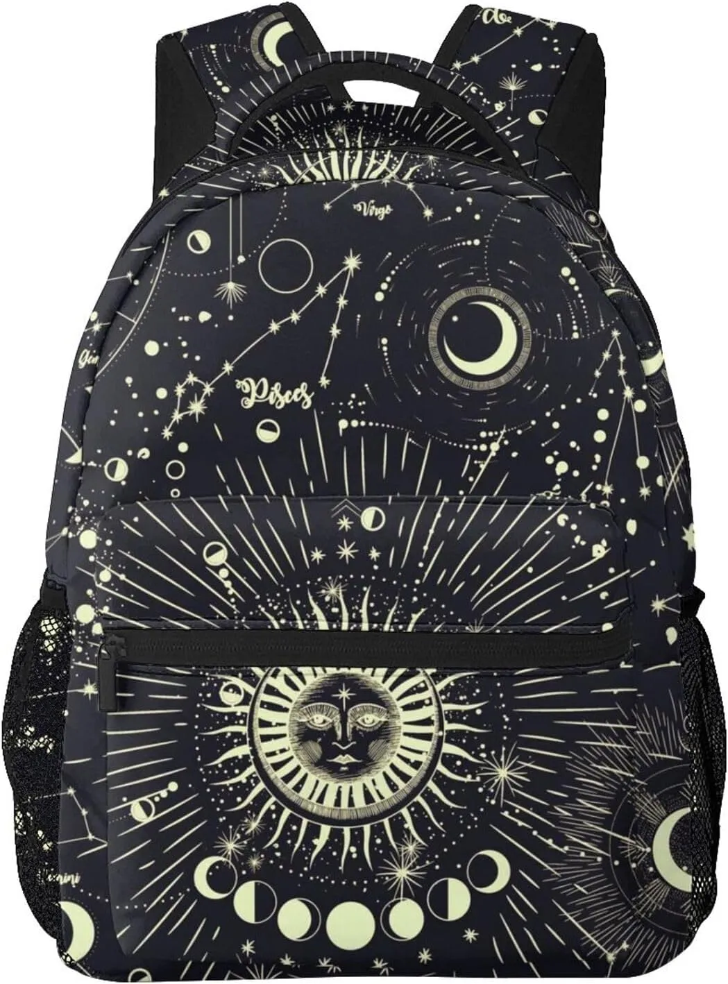 Moon Phase Backpack Laptop Backpack Sports Travel Shoulder bag Light casual backpack
