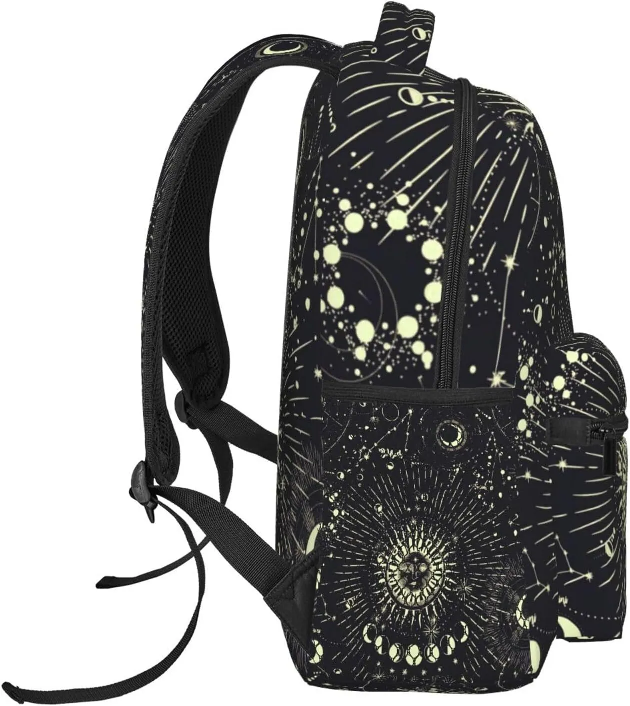 Moon Phase Backpack Laptop Backpack Sports Travel Shoulder bag Light casual backpack