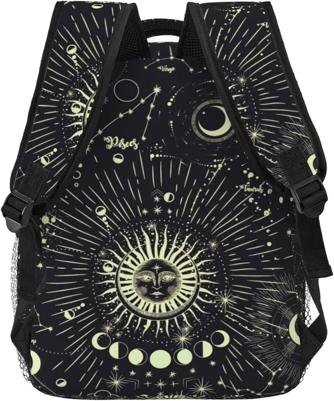 Moon Phase Backpack Laptop Backpack Sports Travel Shoulder bag Light casual backpack