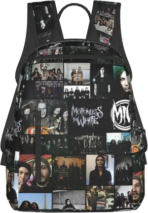 Motionless Rock In White Backpack Lightweight Backpack Travel Bag Classic Laptop Daypack for Men Women Backpack