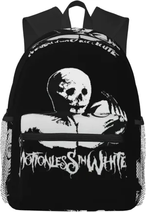 Motionless Rock In White Casual Backpack Large Lightweight Travel Bag Classic Laptop Daypack for Men Women Backpack