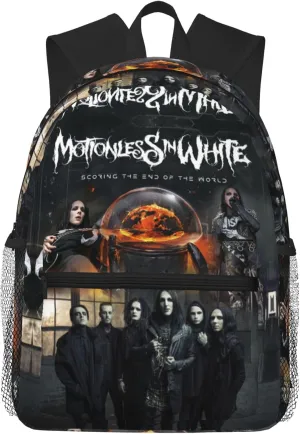 Motionless Rock In White Casual Backpack Large Lightweight Travel Bag Classic Laptop Daypack for Men Women Backpack