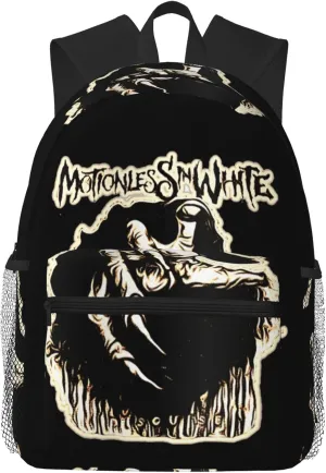 Motionless Rock In White Casual Backpack Large Lightweight Travel Bag Classic Laptop Daypack for Men Women Backpack