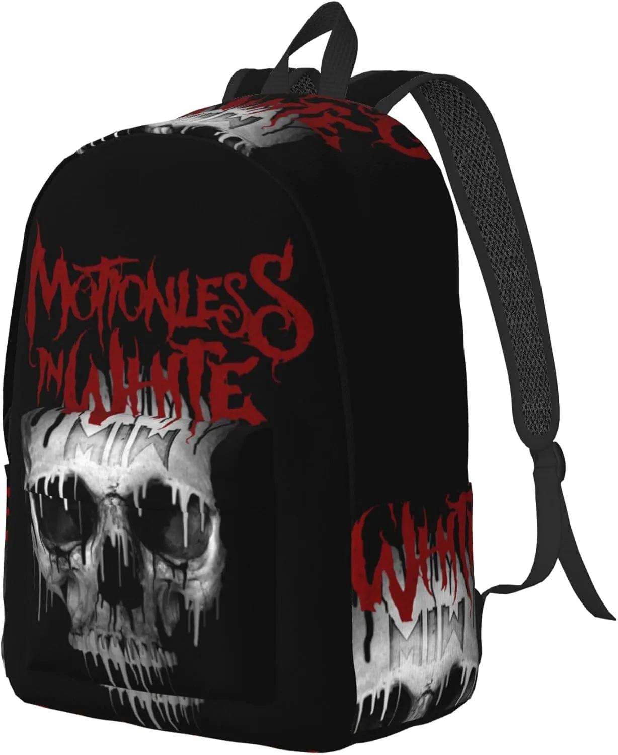 Motionless Rock In White Casual Backpack Large Lightweight Travel Bag Classic Laptop Daypack Men Women Backpack Medium