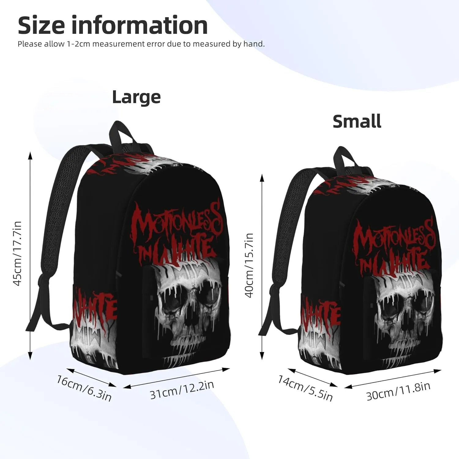 Motionless Rock In White Casual Backpack Large Lightweight Travel Bag Classic Laptop Daypack Men Women Backpack Medium