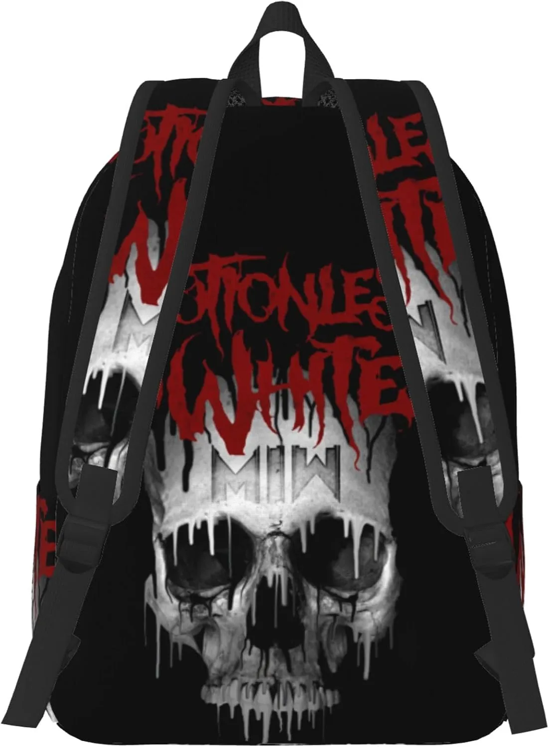 Motionless Rock In White Casual Backpack Large Lightweight Travel Bag Classic Laptop Daypack Men Women Backpack Medium