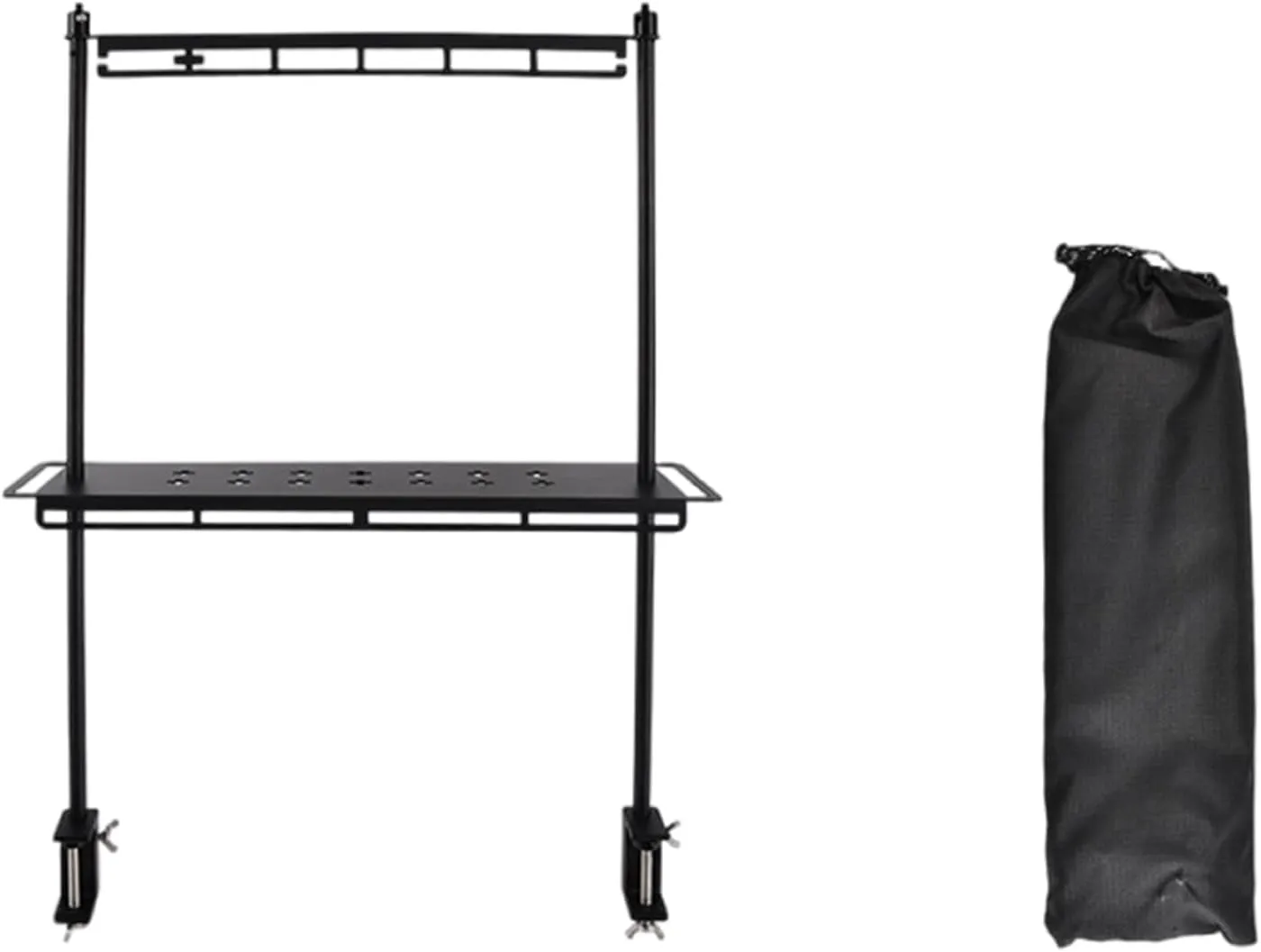 Mountainhikers Aluminum Storage Rack Set Laptop Table Portables Drying Rack for Camping and Travel