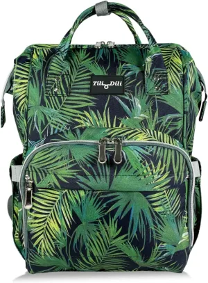 Mr. Peanut's Tili Dili Premium Diaper Backpack with USB Charging Port (Tropical)