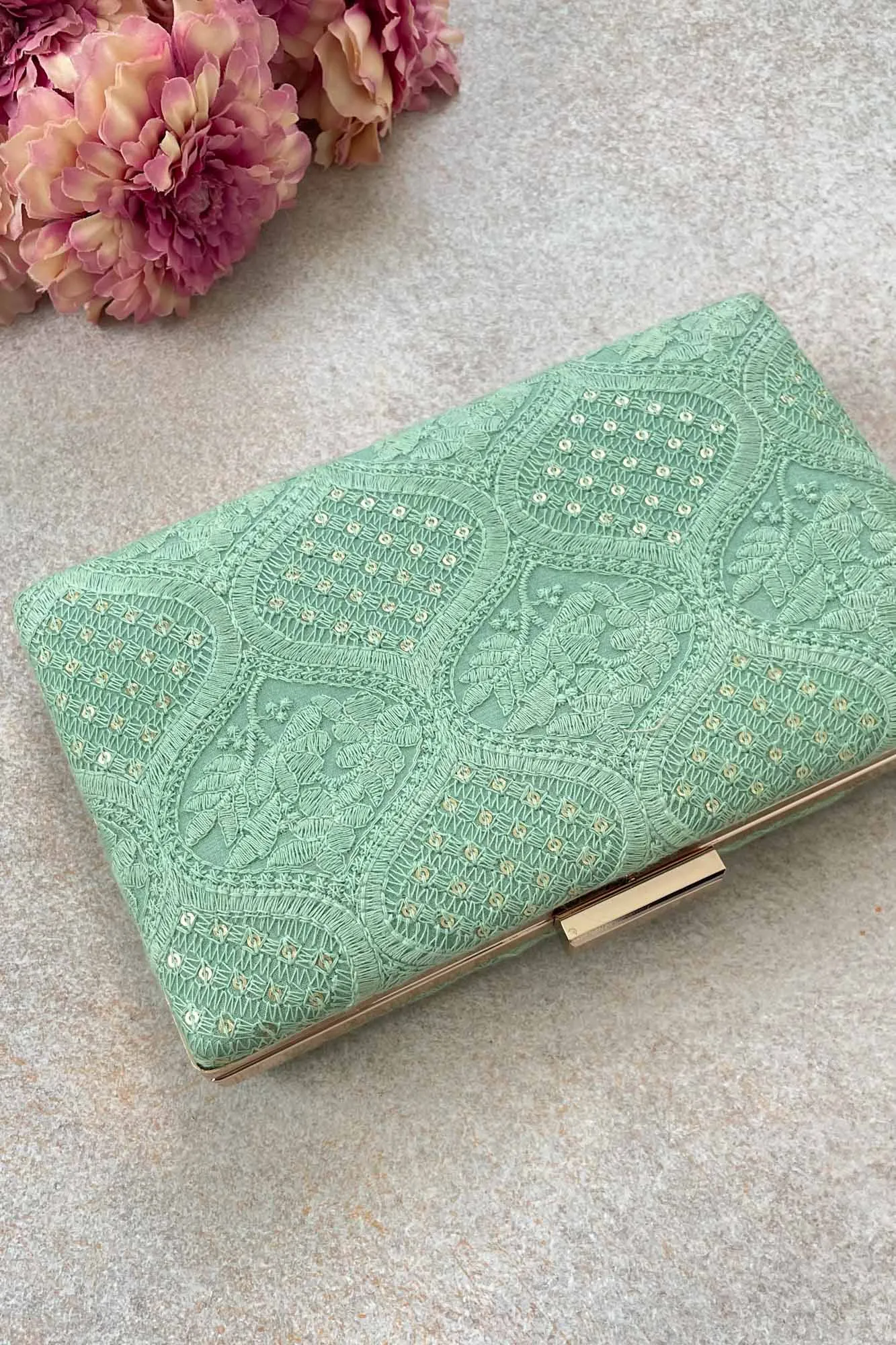 Mughal Aquamarine Clutch