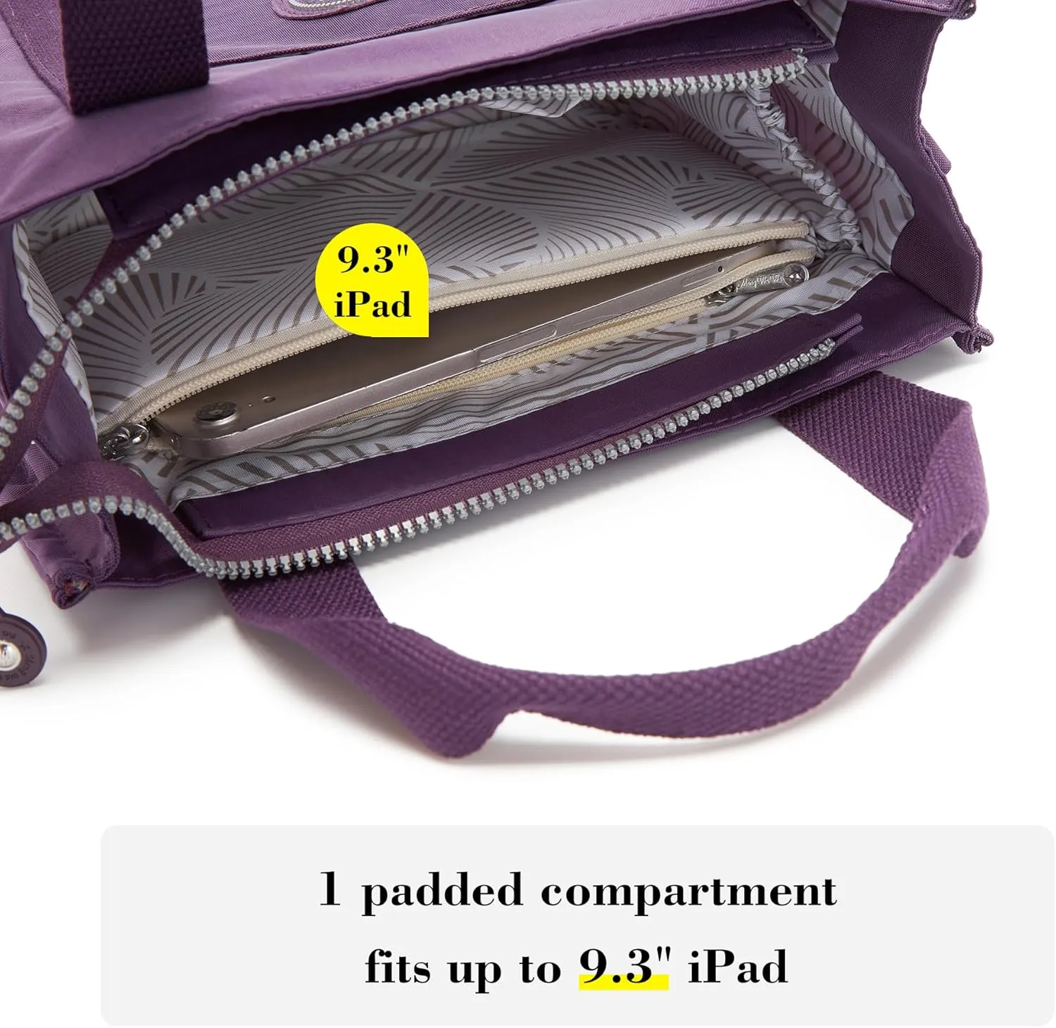 Multi-Pocket Tote Bag for Women with Zipper Lightweight Crossbody Shoulder Bag for Work Travel Nurse College Gift